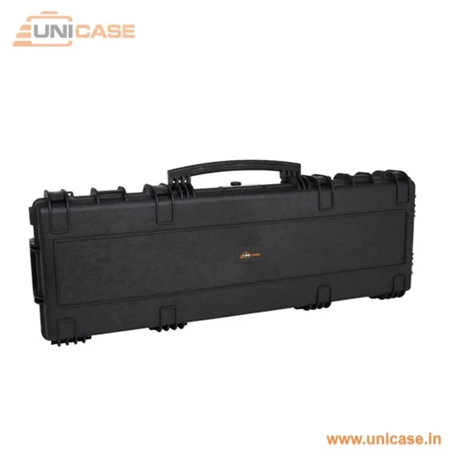 Compact dustproof custom hard plastic rifle case with foam