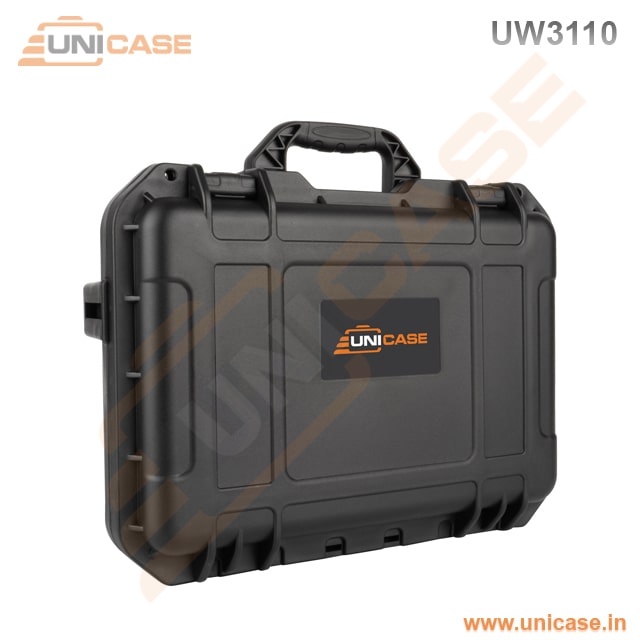 Compact hardshell camera case with custom foam