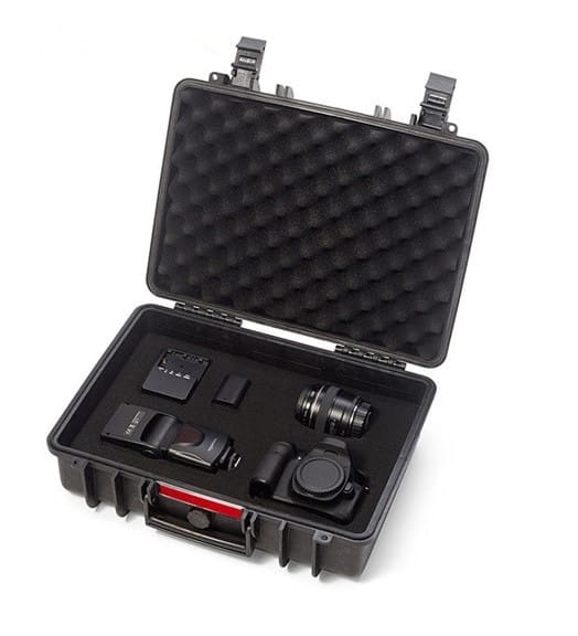 Custom camera equipment hard case with customized foam