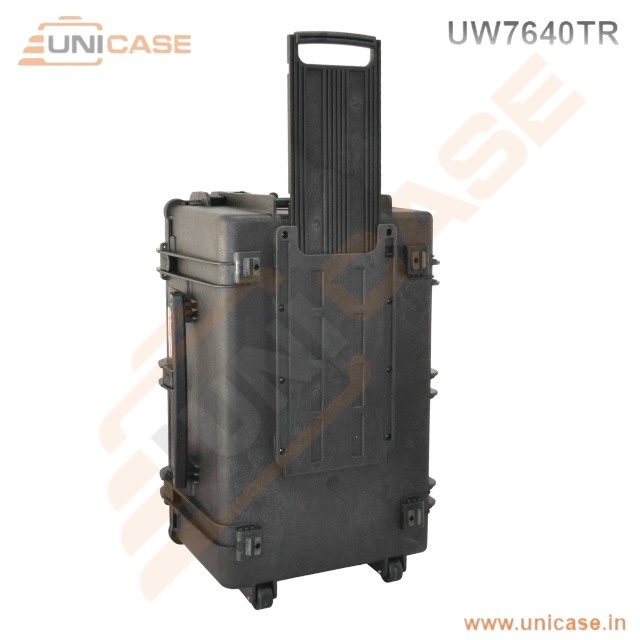 Hard plastic heavy Equipment hard carry case with trolley and wheels for drone cases Hard plastic heavy duty hard plastic carry cases with trolley and wheels for custom drone cases