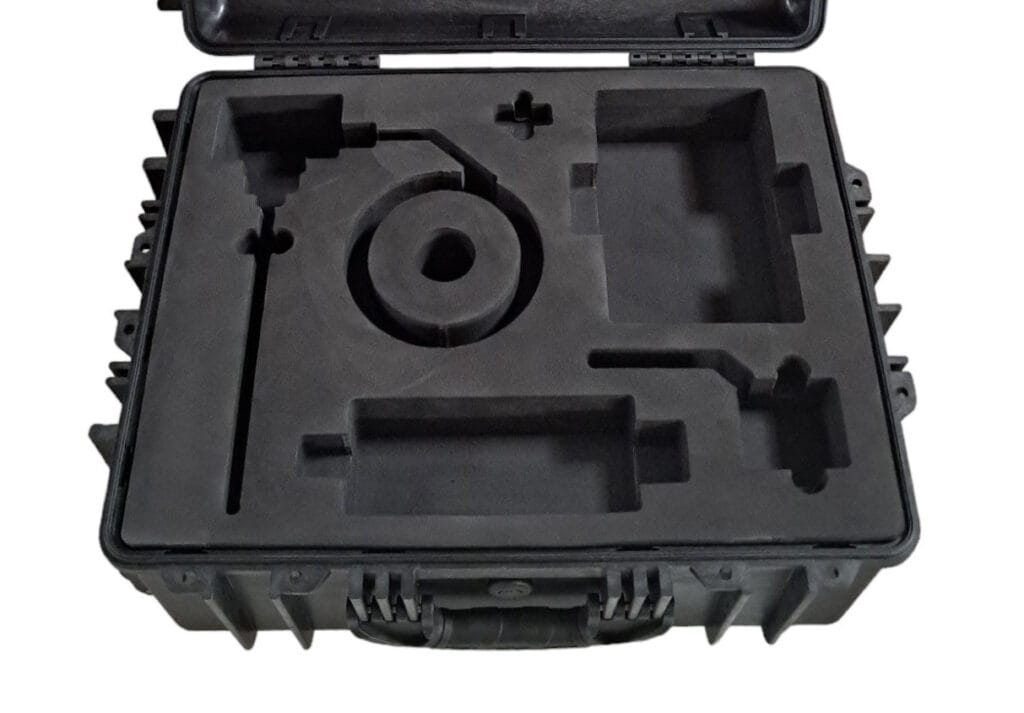 Customized medical equipment hard plastic case with foam