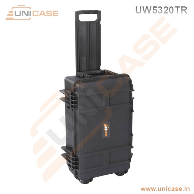 Hard plastic Protective pelican hard case with wheels and trolley