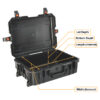 Rugged quality hard plastic carry case manufacturers in India with foam fabrication