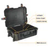 Buy Protective Rolling Hard Carry Case UW1909 Heavy Duty Waterproof Hard Case