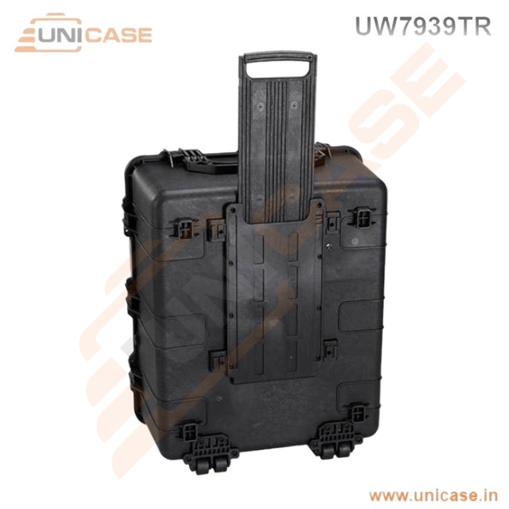 Large rugged Protective hard shell plastic carry cases with wheels for medical equipments