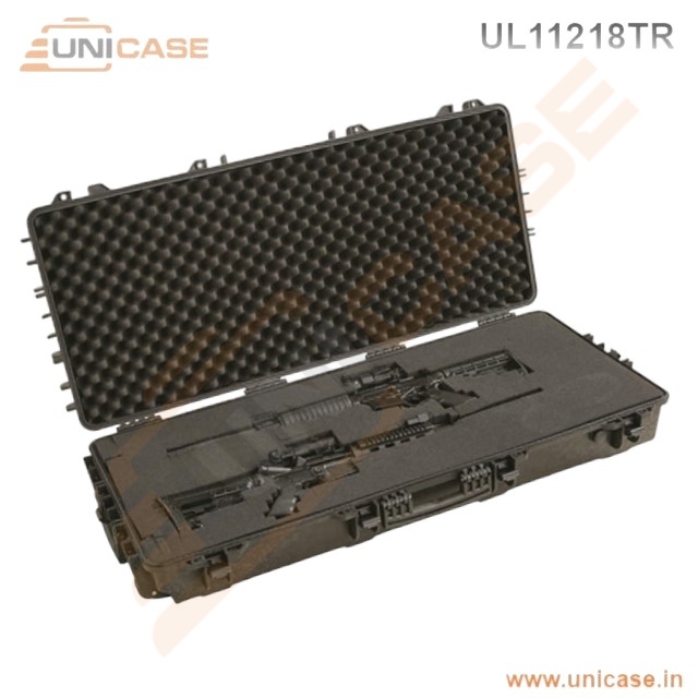 Waterproof and shockproof rifle case with wheels MIL grade Waterproof and shockproof rifle case with wheels