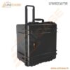 Plastic hard carry custom cases with wheels and trolley transit cases