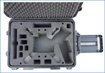 Drone and battery accessories hard cases with Custom foam cutting for drones