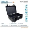 Explorer case or MAX hard cases type rugged Plastic Hard carry case from B&W Germany TYPE 5000 IP67 certified and MIL grade