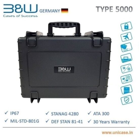 Pelican case with MIL grade certified heavy duty hard plastic case : TYPE 5000 hard plastic drone cases and demo cases
