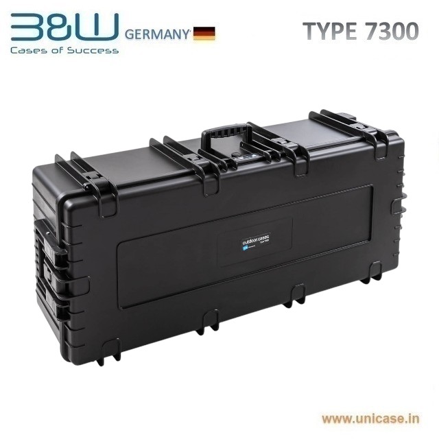 Custom gun plastic carry cases for tripods and guitars cases form B&W gun and rifle cases TYPE 7300 sold by Unicase