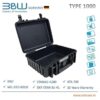 TYPE 1000 B&W hard plastic Pelican case : IP67 certified and MIL standard
