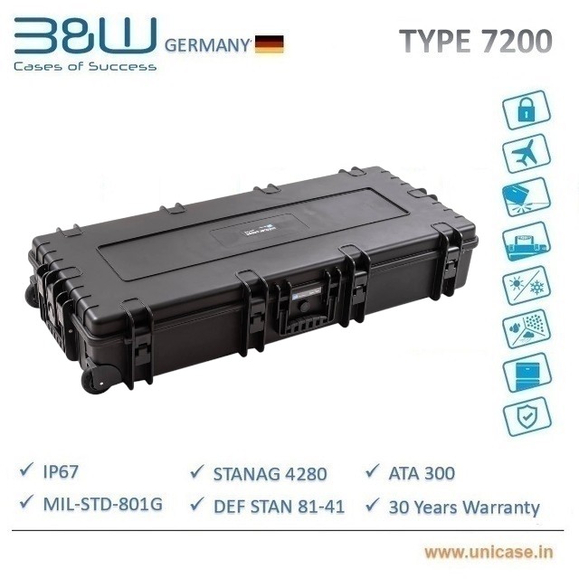 TYPE 7200 IP67 MIL grade gun rifle Case