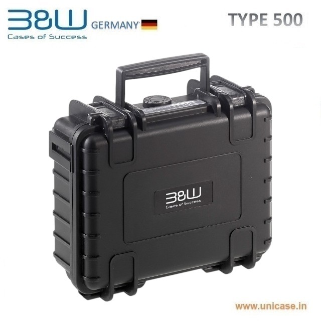 TYPE 500 Hard Plastic pelican carry case from B&W Germany : IP67 certified and MIL grade standard