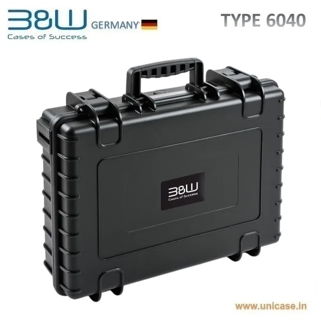 TYPE 6040 B&W IP67 certified hard plastic carry Case: Rugged premium quality MIL standard camera carry case
