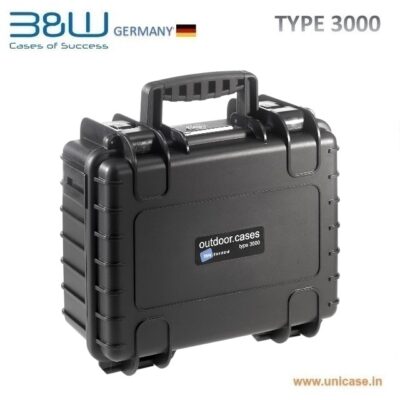 TYPE 3000 <span> B&W Industrial IP67 certified MIL grade Hard Plastic Case: High quality outdoor waterproof transit carry case</span>