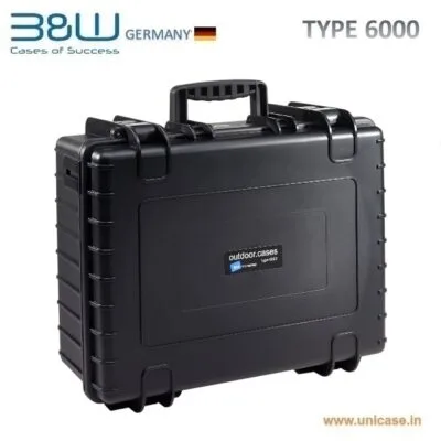 TYPE 6000 <span> B&W Military grade and IP67 certified hard plastic Case: Rugged quality water-proof MIL grade drone carry case</span>