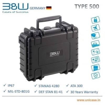 TYPE 0500 <span> B&W MIL grade Hard Plastic Carry Case: High quality plastic hard carry case for Equipment’s</span>