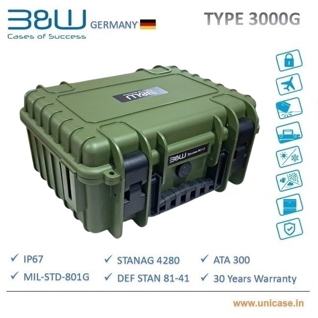 Buy TYPE 3000G B&W Rugged green plastic carry case IP67 certified MIL grade Hard Plastic Case: High quality outdoor waterproof transit carry case TYPE 3000G B&W Rugged green plastic carry case IP67 certified MIL grade Hard Plastic Case: High quality outdoor waterproof transit carry case